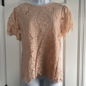 Peach lace top